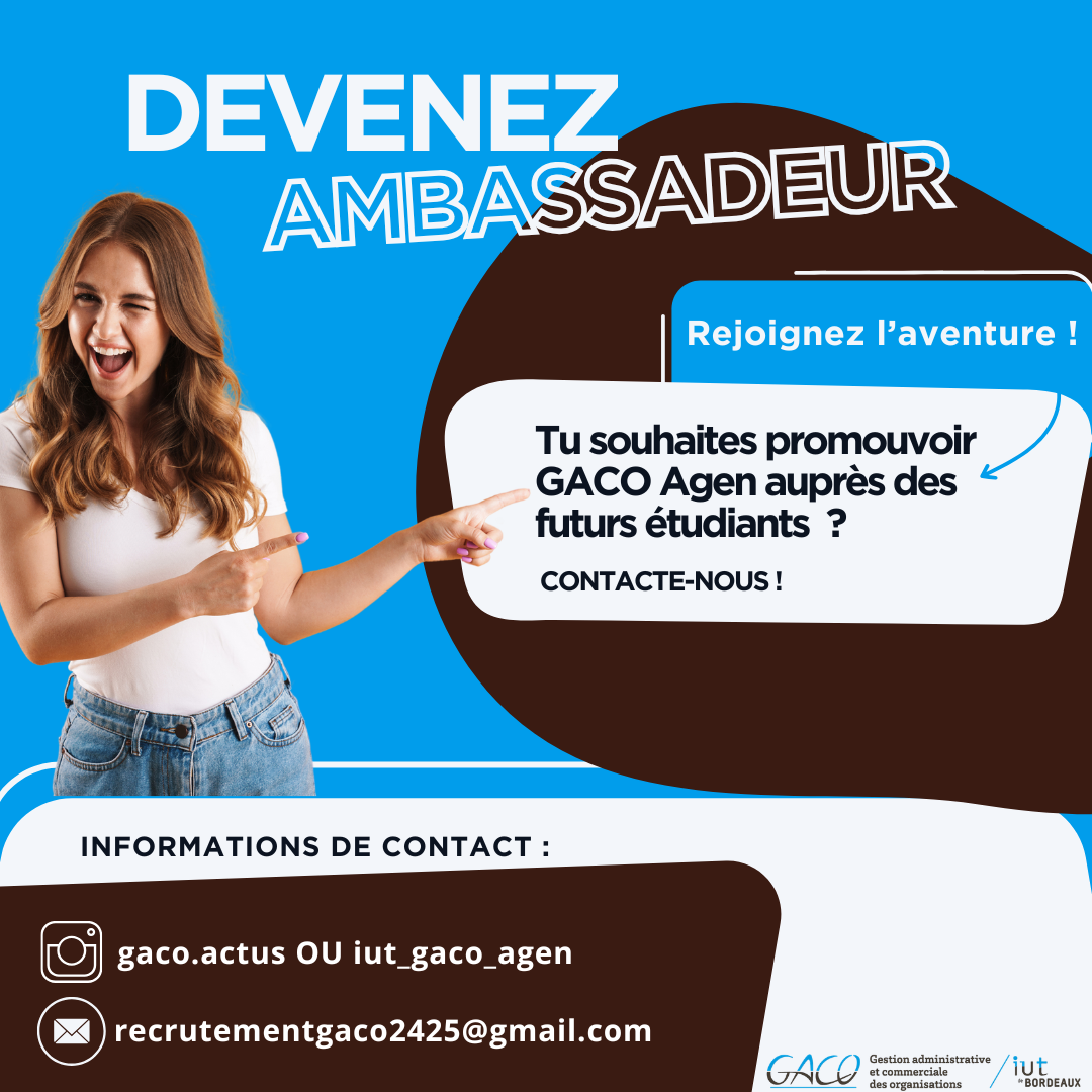 Campagne Devenez Ambassadeur GACO